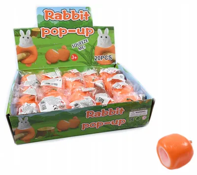 Produktbild von Antistress Hase Quetschball Spielzeug 6cm - Perfekte Entspannung & Stressabbau für Sie