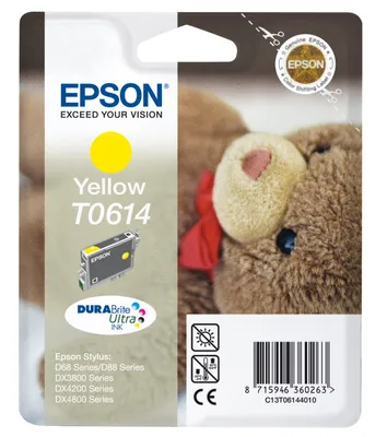Image de Epson C13T06144010 Epson Tintenpatrone yellow DURABrite Ultra Ink T 061 T 0614