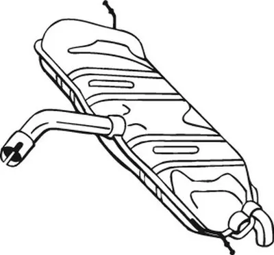 Produktbild von BOSAL 233-453 Endschalldämpfer für VW GOLF VI (5K1) Auspuff