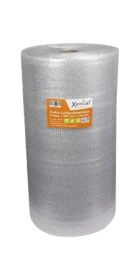 Produktbild von Luftpolsterfolie Breite 1000mm Länge 100m 2-lagig grau TRANSPAK