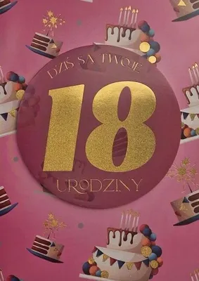 Produktbild von Geburtstagskarte „18“ für Damen – YEKU