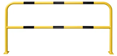 Produktbild von Moravia Schutzbügel aus Stahl für außen schwarz/gelb 1000 x 2000 mm zum Aufdübeln