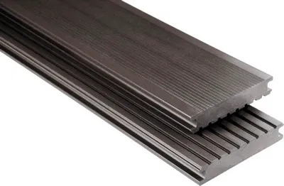 Produktbild von Handmuster zu Konsta WPC Terrassendiele Masivo Vollprofil glatt 145 x 26 mm graubraun
