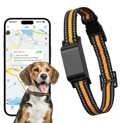 Produktbild von GPS-Haustier-Tracking-Halsband, 4G-Standortüberwachung, wasserdichtes Design, Einzelmaschine