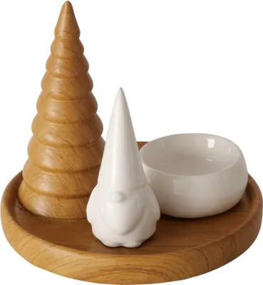 Zdjęcie produktu dla Świecznik na tealight AMIRA z choinką, Ø 13 cm