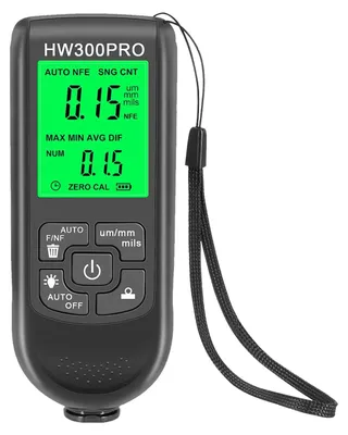 Zdjęcie produktu dla Cyfrowy miernik grubości lakieru HW-300PRO - Do precyzyjnych pomiarów