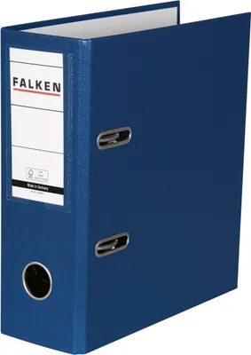 Produktbild von Falken 10x PP-Ordner A5 hoch, Rücken 80mm - Blau - 11285681F