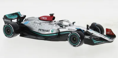 Produktbild von Bburago 38065 Mercedes AMG F1 W13 E Performance "#63 George Russel" Formel 1 2022 Maßstab 1:43 Modellauto