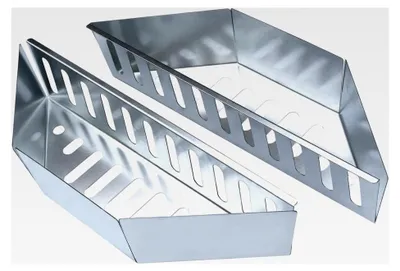 Produktbild von Kohlehalter für Grill - 2-teiliger hitzebeständiger Behälter aus Stahl | Feuerkorb - Für Kamin, Garten, BBQ, Barbecue, Outdoor, Camping, Picknick, Kochen und Grillen