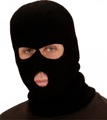 Produktbild von Schwarze Balaclava Maske als Verkleidungszubehör