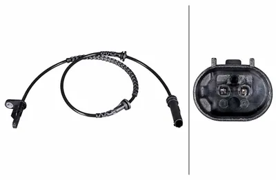 Productafbeelding van HELLA ABS-sensor, wieltoerental sensor, voorzijde, voor BMW 1 Serie, 3-deurs (F40), artikelnummer 6PU 358 216-541