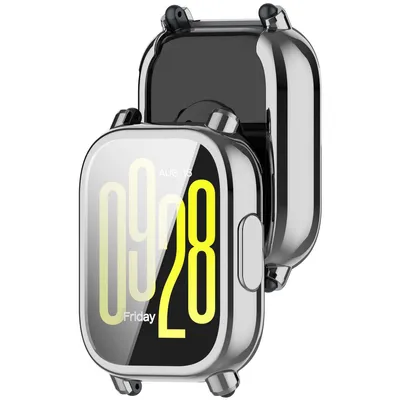 Produktbild von Etui z osłoną ekranu Bizon Case Watch Felipe do Xiaomi Redmi Watch 5 Lite, srebrne