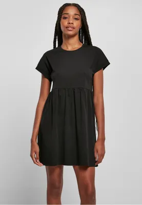 Produktbild von Urban Classics Kurzes Kleid Damen Ladies Organic Empire Valance Tee Dress schwarz 3XL