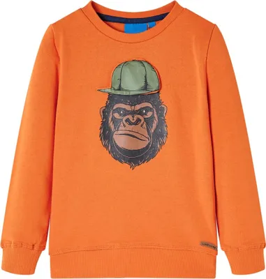 Produktbild von Kinder-Sweatshirt Dunkelorange 92