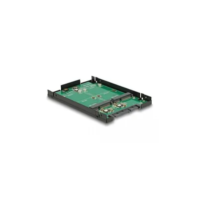 Immagine prodotto di Delock - Speichercontroller (RAID) - mSATA - mSATA - RAID RAID 0, 1, JBOD - SATA 6Gb/s (62594)