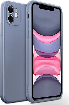 Image de coque iPhone 11, Coque silicone liquide en caoutchouc, résistante aux chocs et aux rayures pour iPhone 11 Violet