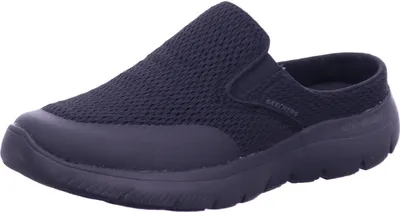 Image de La chaussure Skechers Summits - Vindicator marque des points grâce à son confort. Ce sneaker sportif en forme de mule a une tige en mesh fonctionnel et une semelle intérieure confort rembourrée en mousse à mémoire de forme.