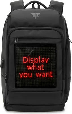 Produktbild von Hyrican LED Laptop Rucksack, 17,3'' Notebook, 12" Tablet, Polyester + LED-panel, USB, schwarz