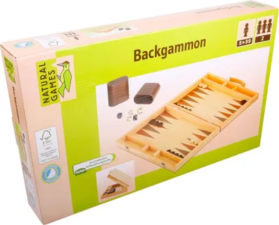 Produktbild von Backgammon Deluxe Brettspiel 38x22x5cm strategisches Spiel