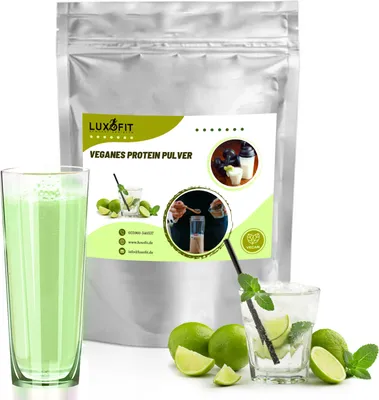 Produktbild von Limette Caipirinha Veganes Protein Eiweiß Pulver Zuckerfrei 1 kg