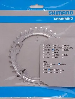 Produktbild von Shimano-Kette Top 105 11V 34T Y1PH34010 FC-5800 Silber