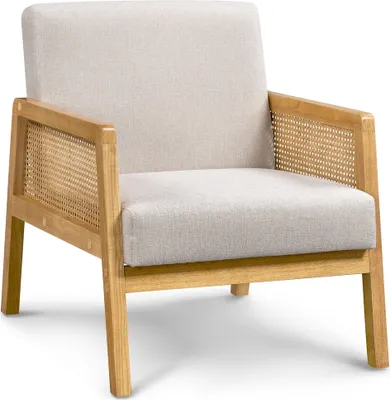 Produktbild von Yaheetech Armlehnensessel Loungesessel mit Polsterung bequemer Polstersessel mit Armlehnen aus Rattan Einzelsofa für Wohnzimmer/Empfangsraum/Leseecke