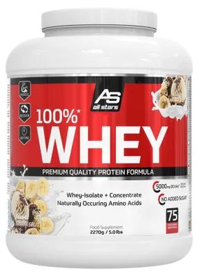 Produktbild von Allstars 100% WHEY-Protein 2270g Banana Split