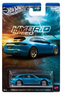 Obrázek produktu pro Hot Wheels 2018 Porsche Panamera E-hybrid, Auto, 3 rok/roky, Kov, Modrá