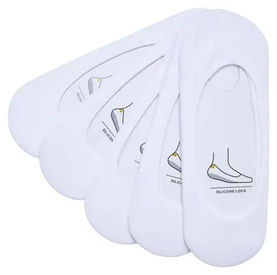 Image de Urban Classics - Chaussettes « Invisible » pour hommes (lot de 5) TN422 (35,5 EU - 38 EU) (blanc)