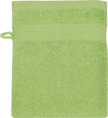 Produktbild von Betz Waschhandschuh 16x21 cm PREMIUM 100% Baumwolle  Farbe: apfelgrün