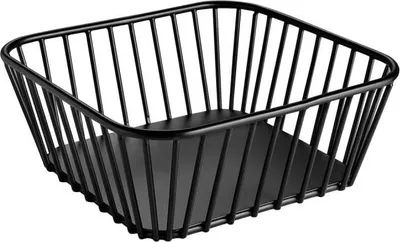 Produktbild von APS 30419 GN 1/6 Korb URBAN, Metall, mit Antirutsch-Füßchen, 17,6 x 16,2 cm, Höhe 7 cm, schwarz