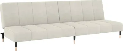 Produktbild von vidaXL Schlafsofa 2-Sitzer Creme Samt