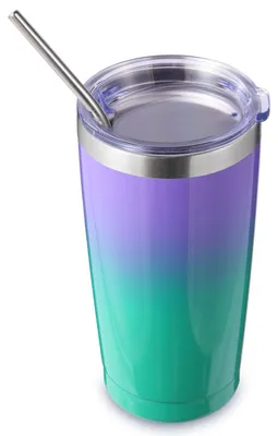 Obrázek produktu pro Izolovaná cestovní termoska s víkem a brčkem, objem 550 ml