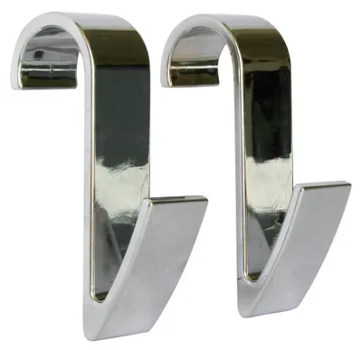 Image de Lot de 2 patères chrome