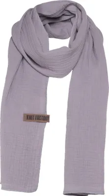 Produktbild von Knit Factory Liv Schal - Grau - 200x40 cm