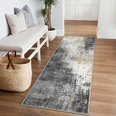 Zdjęcie produktu dla Nowoczesny dywan do salonu, abstrakcyjny wzór, 80 x 150 cm