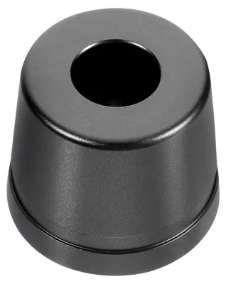 Immagine prodotto di Portarasoletto in alluminio nero, a doppia faccia, un pratico organizer per il bagno