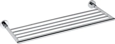 Produktbild von BOMEGA Handtuchablage klappbar Messing Chrom poliert 655x55x270 mm für Bad & Küche >> zum Bohren
