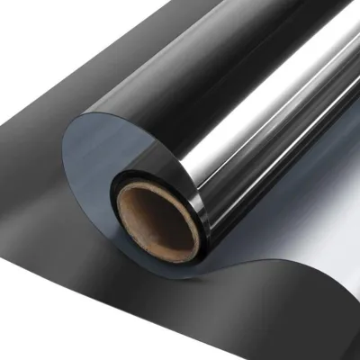 Obrázek produktu pro Jednosměrná okenní fólie na ochranu soukromí Reflexní fólie na ochranu proti slunečnímu záření Heat Control Film Daytime Window Covering Black Silver