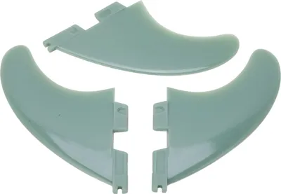 Produktbild von 3pcs Surfboard Tail Fiberglasspaddel Ersatz für grüne Surfzubehör