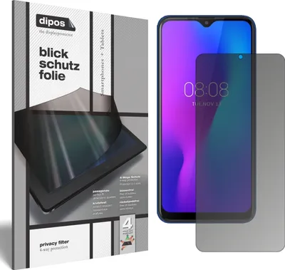 Produktbild von Blickschutzfolie für Ulefone Power 6 matt Schutzfolie Folie Display Schutz dipos