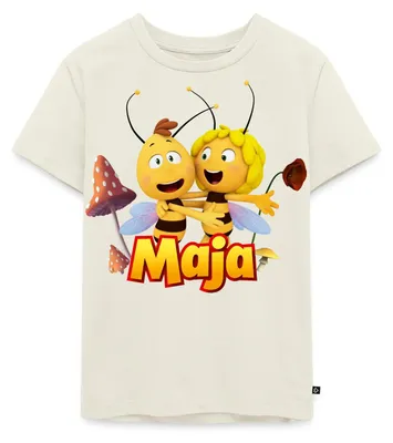 Produktbild von Spreadshirt Biene Maja Freundschaft Mit Willi Kinder Premium T-Shirt, 134/140 (8 Jahre), Naturweiß