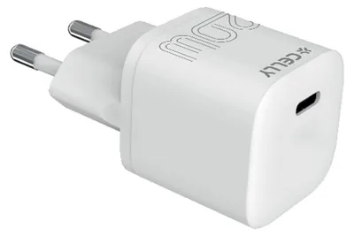 Produktbild von CELLY ULTRACOMPACT CARICABATTERIE DA RETE USB-C PD 20 W weiß Marke