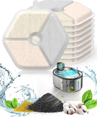 Produktbild von 9er Pack Ersatzfilter Filter kabellos 4L Katzenbrunnen mit Bewegungsmelder