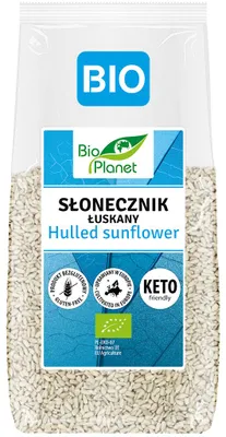 SŁONECZNIK ŁUSKANY BEZGLUTENOWY BIO 250 g - BIO PLANET