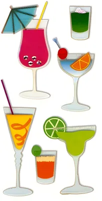 Image de HEYDA 203780619 Stick-On's-Mix Cocktails 75 x 165 cm