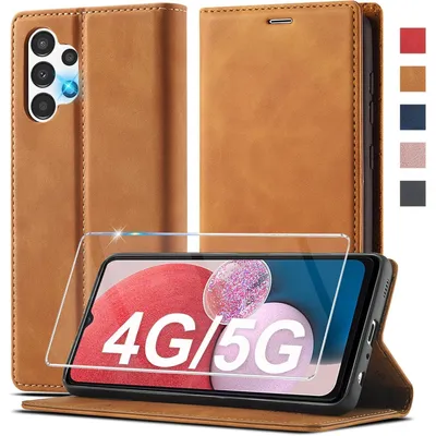 Zdjęcie produktu dla Samsung Galaxy A13 5G/A04S Etui na telefon komórkowy Skórzane etui z klapką Niebieski