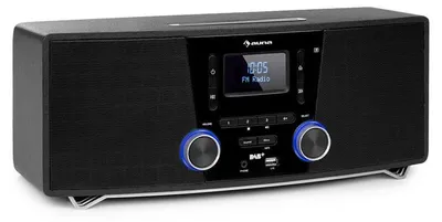 Image de Stockton micro chaîne stéréo 20 W max. DAB+ FM lecteur CD BT OLED noir