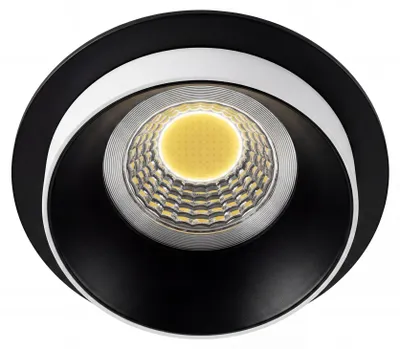 Produktbild von Einbaurahmen Schwarz blendfrei 919B Ø65 mm für GU10 & MR16 | rund, IP20, Alu-Druckguss