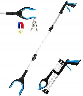 Produktbild von Greifzange faltbar 110 cm Aluminium für Senioren und eingeschränkte Mobilität